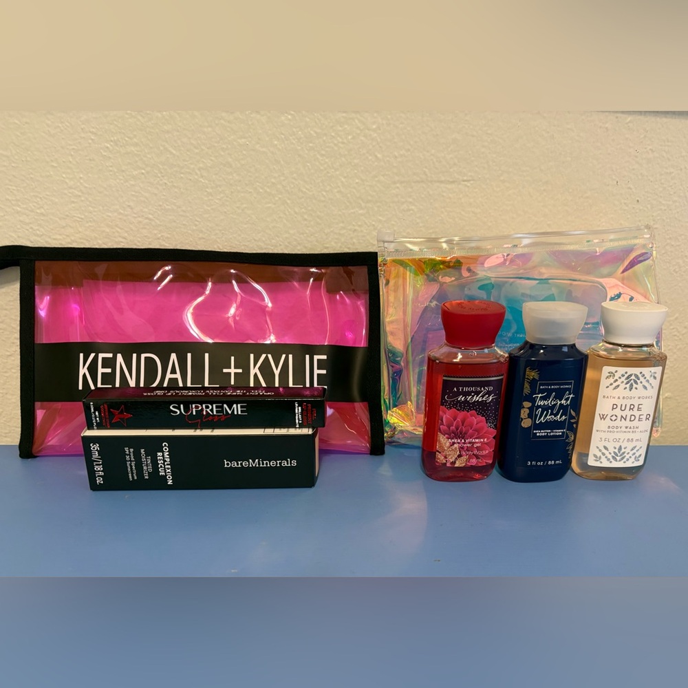 New Beauty Bundle Bare Minerals + Jeffree Starr + K&K Cosmetic Pouch + BBB
